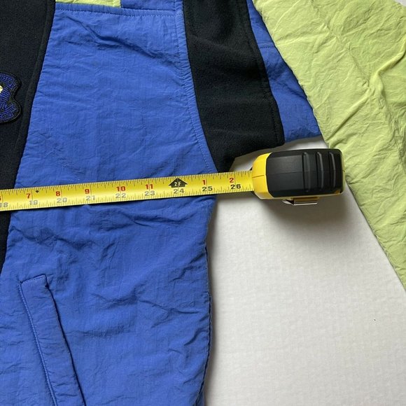 Vintage 90’s Givenchy Active Zip Up Jacket Green Blue Black Size Large - Picture 6 of 8